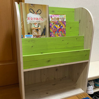 【ネット決済】海外製木製マガジンラック　60x30x80(cm)