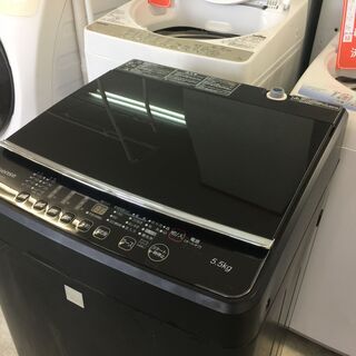 ハイセンス5.5K洗濯機 2018年製 ガラストップ分解クリーニング済み
