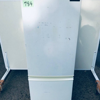 ①784番 シャープ✨ノンフロン冷凍冷蔵庫✨SJ-17R-W‼️