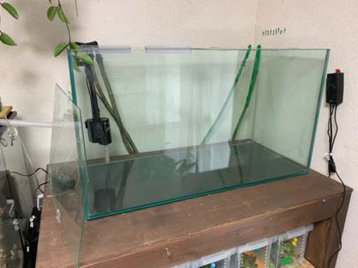 GEX オールガラス900水槽　7点セット