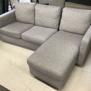 3人掛けソファ ファブリックソファ DBR L字型【ユーズドユーズ名古屋天白店】 走ら