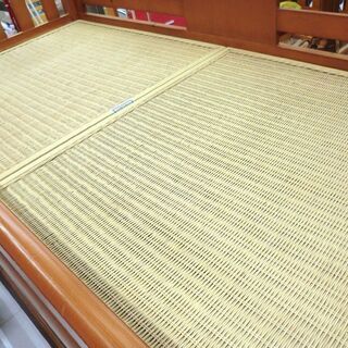 システムベッド ベッド はしご付き 小部屋風 引き戸 カーテン付き 中古 