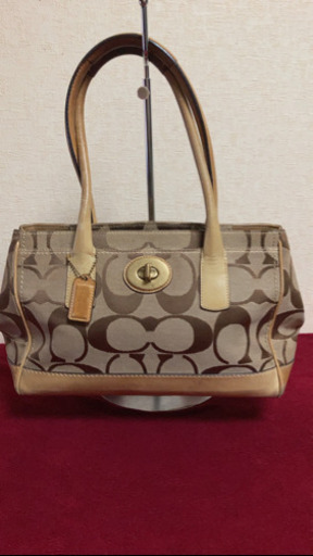 5MKO357  COACH 茶色 トートバッグ ハンドバッグ