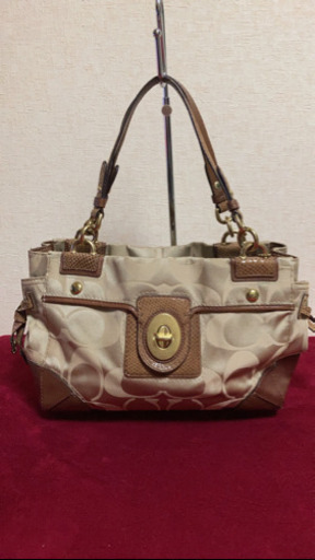 5MKO360   大容量 トートバッグ COACH 茶色 大きめ