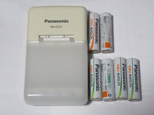 Panasonic：充電器、充電式EVOLTA電池