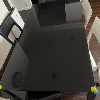 Francfranc ガラス ダイニングテーブル