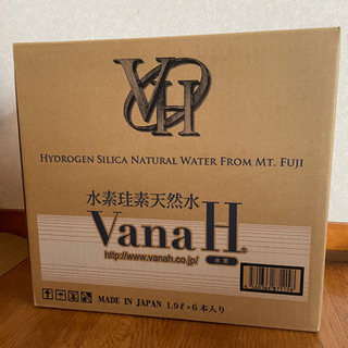 【ネット決済】Vana H（バナエイチ）1.9ℓ×6本　水素珪素...