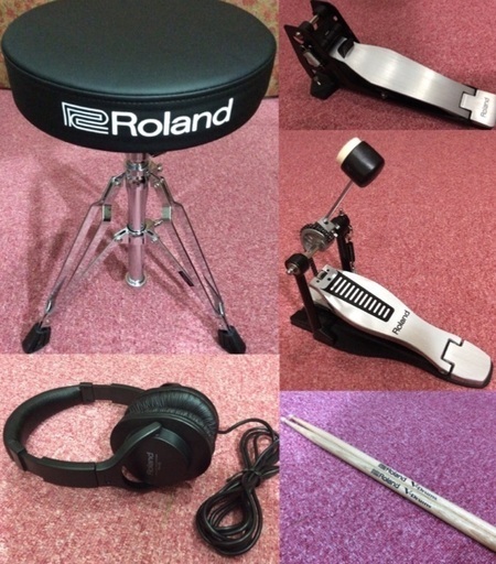 2021年年末大処分】 電子ドラムRoland V-Drums Kit TD-1KV 3cymbal 限定アクセサリーセット