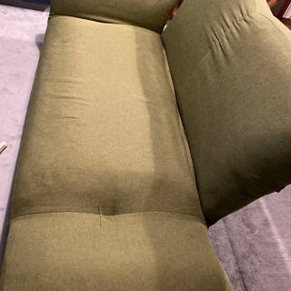 緑　ソファー