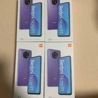 【ネット決済】新品Xiaomi Redmi Note9T  4台...