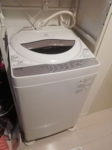 想像を超えての 東芝 全自動洗濯機 W AW-5G6 グランホワイト 5kg 洗濯機