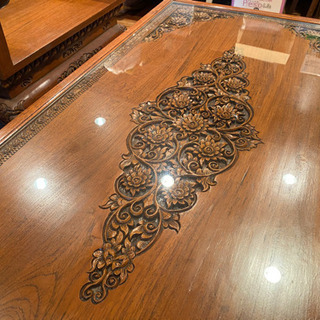 【ネット決済】タイ王国の伝統工芸品テーブルとチェア