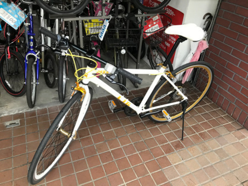 700c 軽量アルミフレーム　7speed　ホワイト