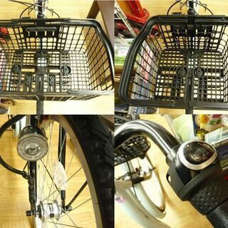 asahi/あさひ シティサイクル 26インチ 自転車 カーググランド 3段切替え 変速 オートライト 可変カゴ ヘッドレスト付き キッズシート 鍵付き  札幌市 西岡店