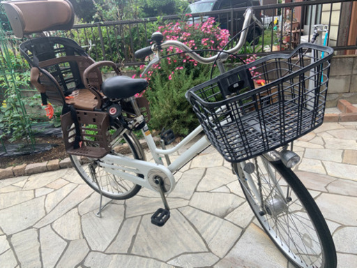 ママチャリ　自転車24インチ　ベビーシート椅子付き