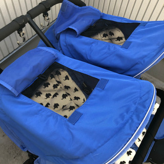エアバギーココダブル ブルー Airbuggy COCO DOUBLE 双子用