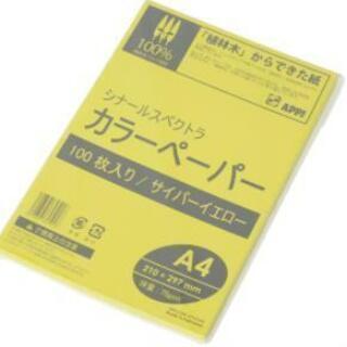 【ネット決済】6⃣カラーコピー用紙A4 100枚 シナールスペク...