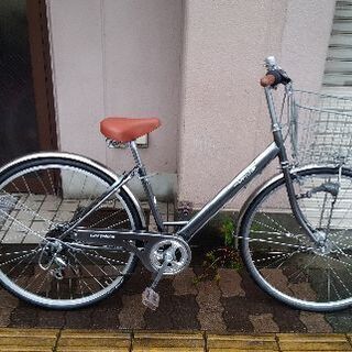 その他 KYOTO Pushbike 27吋ファッションシティーサイクル 外装6段/LED 