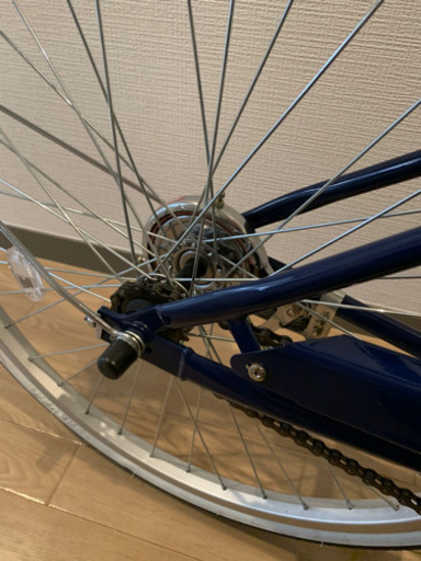 子供用自転車　24インチ　青色
