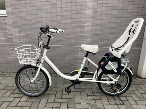 (決まりました)2人乗り自転車　ブリヂストンbikke \u0026 チャイルドシートYEPP 白　非アシスト