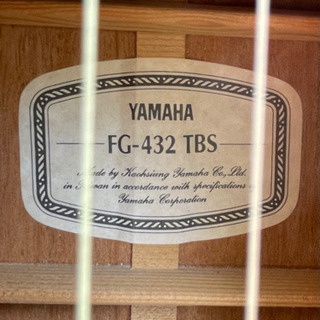 【ネット決済】アコースティックギター ヤマハFG-432TBS