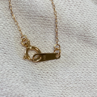 K18 ミラーボール2連ネックレス、刻印画像追加しました。！！