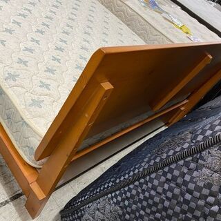 【愛品館 江戸川店】フランスベッド　セミダブルベッド＆ロータイプフレームセット　ID:153-017256-007　配送可　代引き配送可 