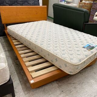 【愛品館 江戸川店】フランスベッド　セミダブルベッド＆ロータイプフレームセット　ID:153-017256-007　配送可　代引き配送可 