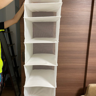 【無料】IKEA クローゼット用6段吊り下げボックス