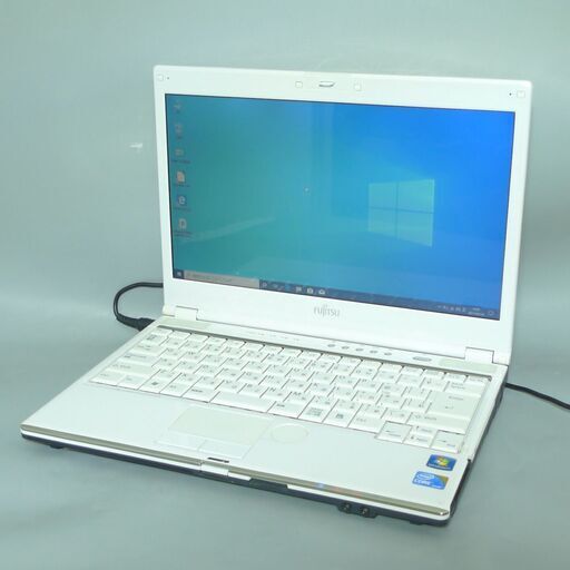 1台限定 送料無料 ホワイト色 ノートパソコン 中古動作良品 Windows10 13.3型 富士通 SH54/C Core i3 4GB 320G DVDRW 無線LAN LibreOffice