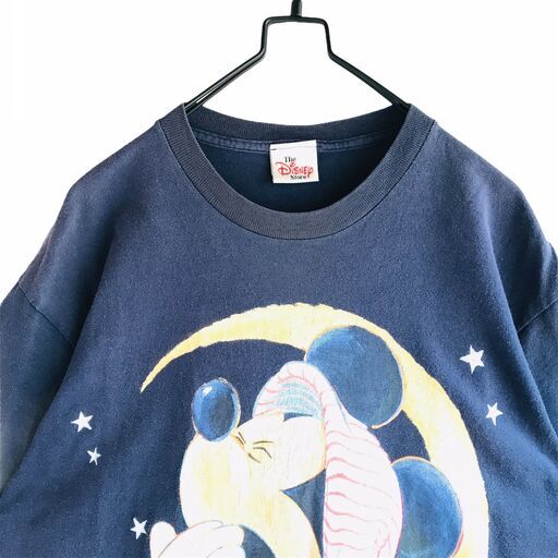 ディズニーストアtシャツミッキーマウス褪せ紺xl相当90s 古着クルーネック半袖 ビンテージ Tシャツ 90年代 ディズニー Disney 松本 北浦和のtシャツ メンズ の中古 古着あげます 譲ります ジモティーで不用品の処分
