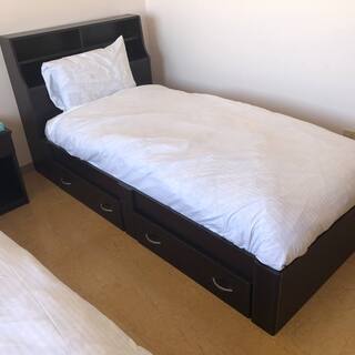 シングルベッド×2&マットレス×2 アメリカ家具