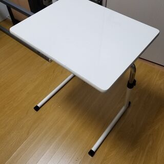 テーブル 高さ調節 昇降デスクテーブル 角度調整 ホワイト 