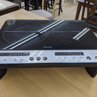 ☆高年式☆2020年製 IRISOHYAMA 2口IHクッキングコンロ IHK-W12Sアイリスオーヤマ