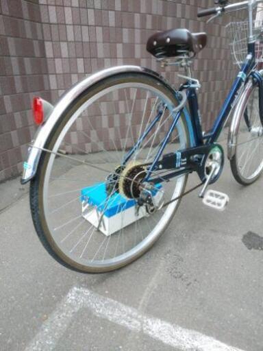 決まりました。防犯登録料込み。札幌市内配達無料中古27インチ丸石サイクル紺色。 決まりました。防犯登録料込み。札幌市内配達無料中古27インチ丸石