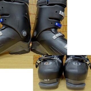 使用感少なめ★26.0-26.5cm サロモン スキーブーツ  X ACCESS 70 WIDE 19-20モデル ブラック×インディゴブルー 黒青白 SALOMON 靴 大人用 ☆ PayPay(ペイペイ)決済可能 ☆ 札幌市 豊平区 平岸 