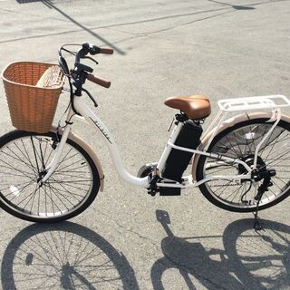 快適走行♪　北摂地域限定配送も可能！！　訳有　電動アシスト自転車　207　ホワイト 快適走行♪ 北摂地域限定配送も可能！！ 訳有 電動アシスト自転車 207