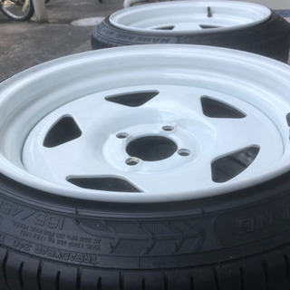 ESB TC01 15インチ 7.0J PCD100 +10 ホワイト 2本