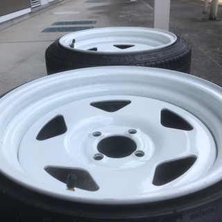 ESB TC01 15インチ 7.0J PCD100 +10 ホワイト 2本