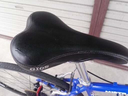 GIOS MISTRAL クロスバイク 24段変速 430 ブルー スチール籠付き 配送無料