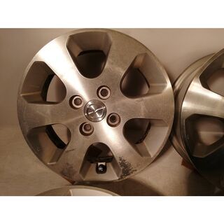 ★希少なマツダ 軽自動車用★ 14x4.5 マツダ AZワゴン 純正 4穴 PCD100 OFF +50 ハブ53 アルミホイール 4本    ～横浜市旭区 ズーラシア近く～