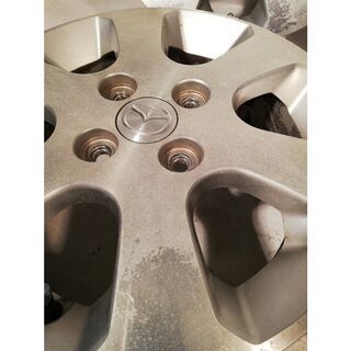 ★希少なマツダ 軽自動車用★ 14x4.5 マツダ AZワゴン 純正 4穴 PCD100 OFF +50 ハブ53 アルミホイール 4本    ～横浜市旭区 ズーラシア近く～