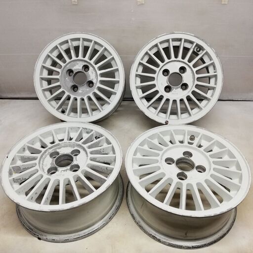 ★ホイール 4本★ 14x6J 4穴 PCD 100 Off 40 刻印：JWL made in JAPAN 旧車 レース サーキット　　～横浜市旭区 ズーラシア近く～