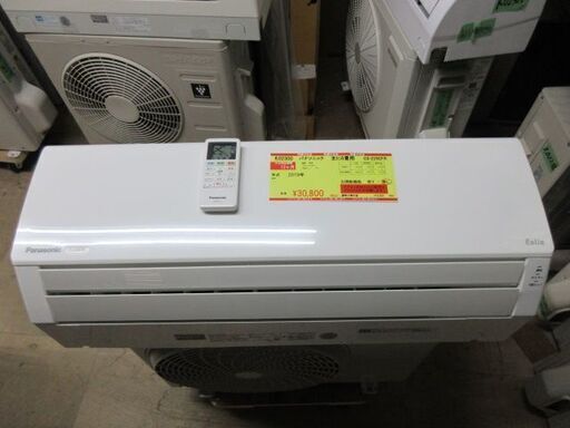 K02300　パナソニック　中古エアコン　主に6畳用　冷2.2kw／暖2.2kw