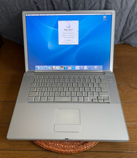 Apple PowerBook G4 15インチ メモリ増設　箱・付属品あり