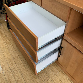 ⭐️大川家具⭐️サンウッディ 3面レンジボード アルダー材 天然木 