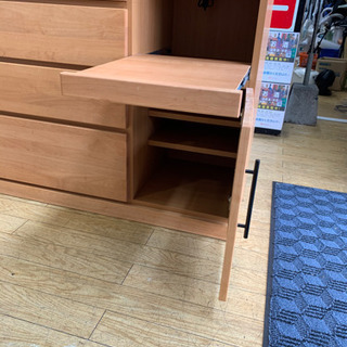 ⭐️大川家具⭐️サンウッディ 3面レンジボード アルダー材 天然木 
