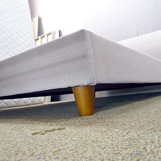 札幌 ダブルベッド ファブリックフレーム マットレスはシーリー sealy monogram5000 ダブルベット 本郷通店