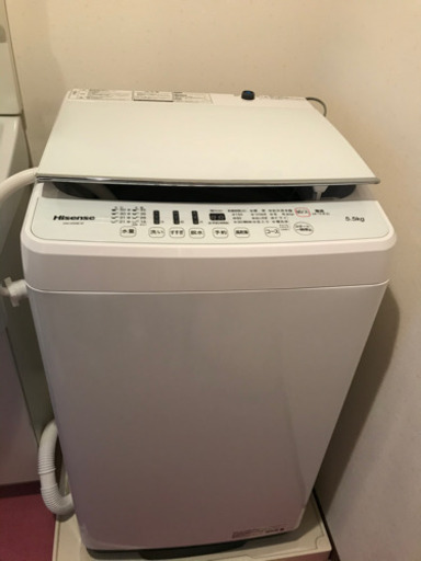 洗濯機 ハイセンス 5.5kg 2019年製 5月末日まで