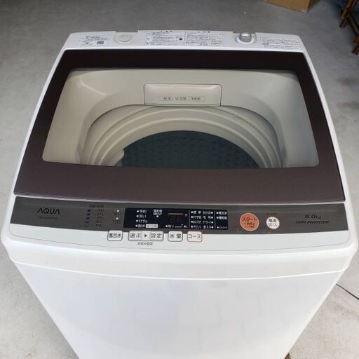 アクア AQUA 全自動洗濯機 AQW-GV800E 8kg 2017年製 【カラー】 ホワイト
